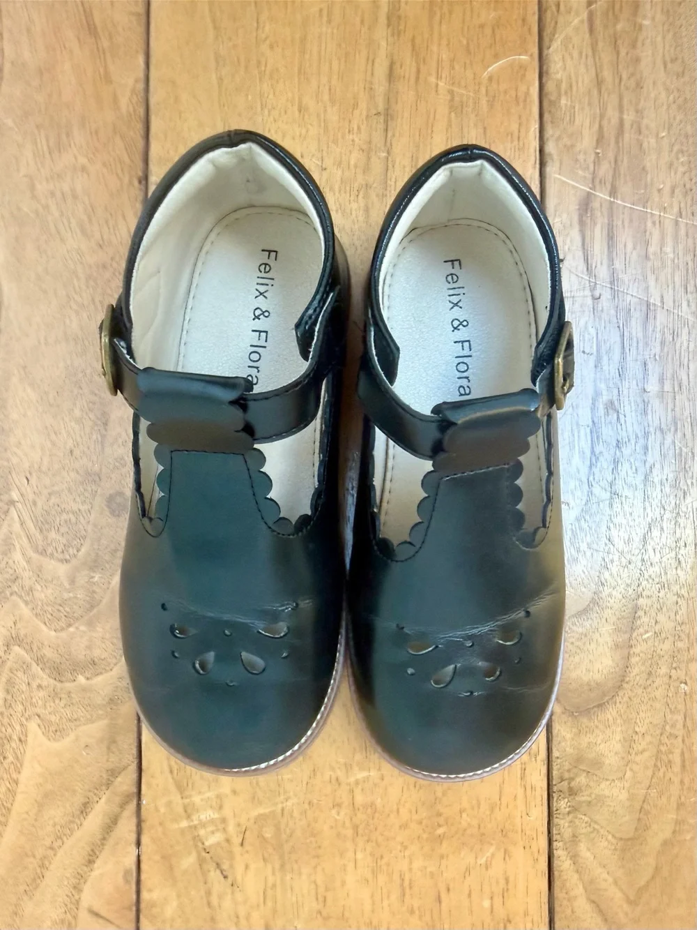Felix & Flora Black Mary Jane Shoes Size 12 (EU 19) EUC